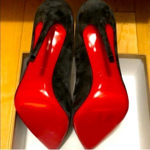 Christian Louboutin so kate grey suede